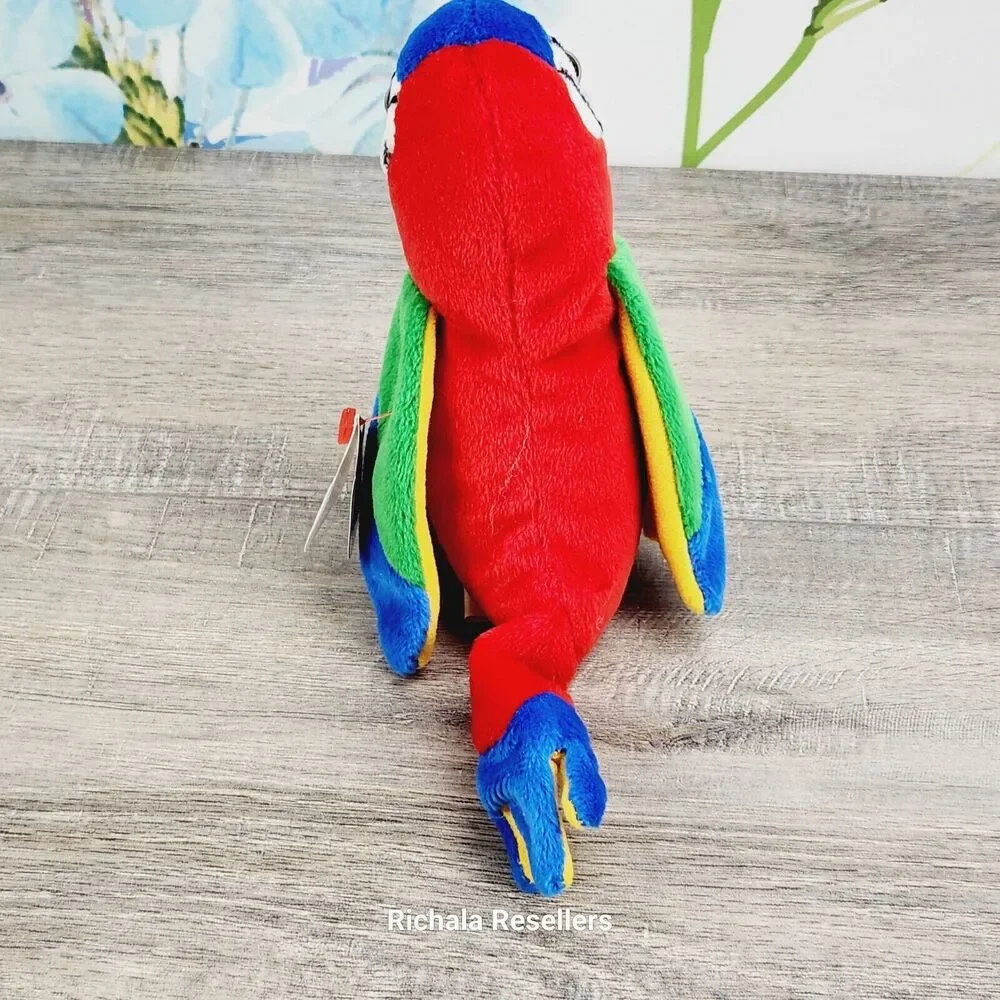 Ty Beanie Babies Jabber The Parrot Plush 6